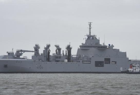 Jacques Chevallier Logistic Support Ship at Sea