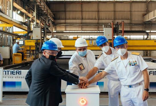First steel cutting of the second Italian LSS ATLANTE